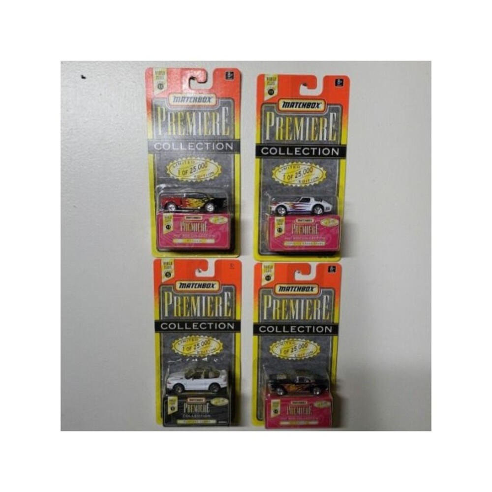 MATCHBOX PREMIERE MUSTANG COBRA /62 CORVETTE /RVETTE GRAND SPOR (Set OF 4)
